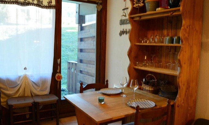 Cohennoz Apartamento | Studio cosy 4 pers, rez-de-chaussée, bien équipé, Crest-Voland, proche pistes, parking inclus - FR-1-733-109