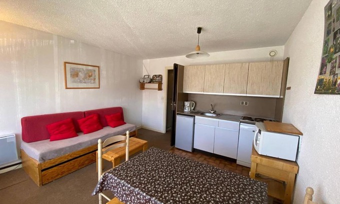 Jeux Apartamento | Studio cosy pour 4 pers, centre Alpe d'Huez, proche pistes, animaux OK, terrasse sud - FR-1-405-48
