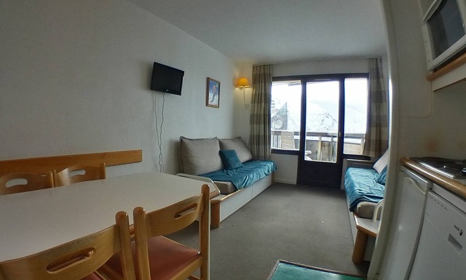 Avoriaz Apartamento | Estudio 4 pers. en el centro, cerca de todo, balcón, WIFI, guardaesquís