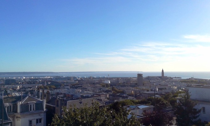 Cote Ouest Ormeaux Apartamento | Estudio con vista completa del estuario del Sena y el mar, a 2 pasos del centro