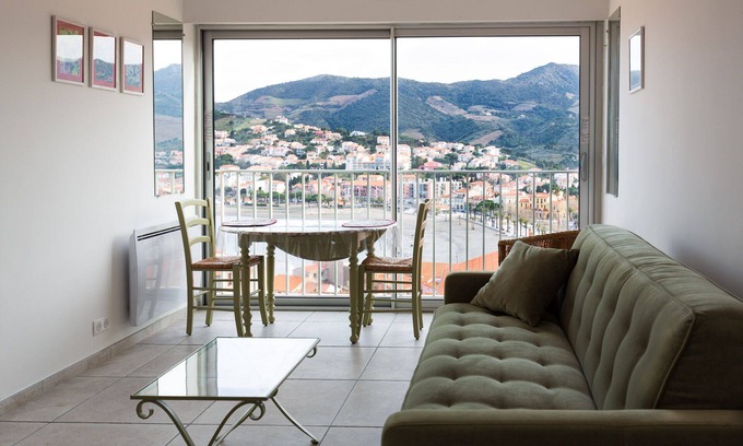 Banyuls-sur-Mer Apartamento | Studio grand confort -Splendid panoramic view of the Bay of Banyuls