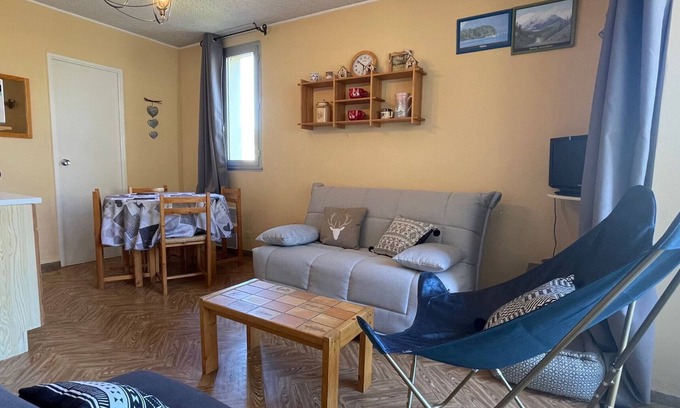 Le Sauze Apartamento | Estudio en Sauze con balcón, 4 pers, parking