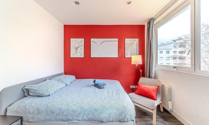 6th Arrondissement Apartamento | Studio proche tête d'Or 2 personnes Villeurbanne