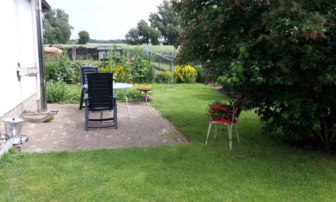 Lieschow Apartamento | Apartamento vacacional con barcacoa en la terraza