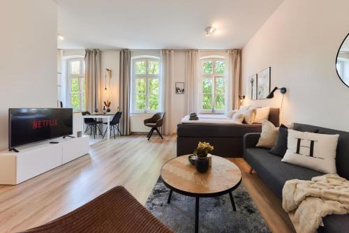 Bad Oeynhausen Apartamento | STUDIO3 zentral und ruhig mit Parkplatz, 5 min z Bali-T und GOP, Boxspringbett