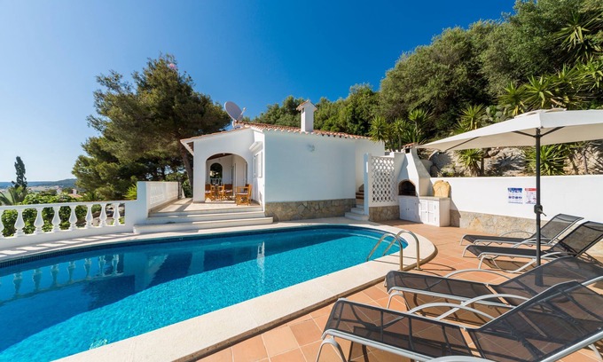 Sant Jaume Mediterrani Casa | Espectaculares vistas al mar y piscina – Villa Amoura