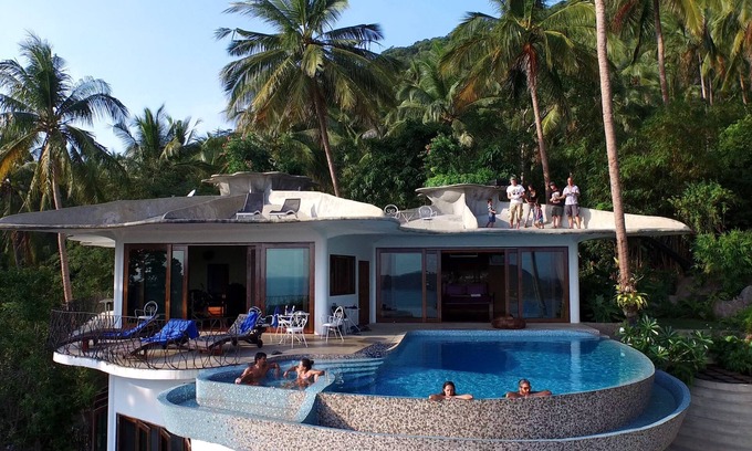 Koh Tao Villa | Impresionante, exótica de dos habitaciones, con enorme piscina privada de borde infinito!