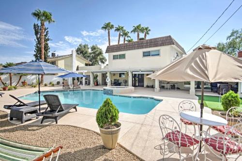 Rancho Oakey Casa | Stunning Home with Private Oasis - 1 half Mile to Strip