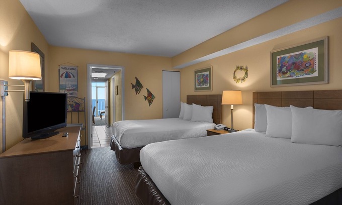 Arcadian Shores Complejo | Impresionante suite frente al mar de 1 dormitorio + privilegios oficiales de alquiler en el lugar