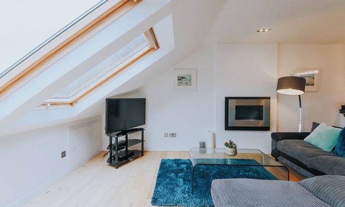 Newquay City Centre Apartamento | El Apartamento Penthouse (Wi-Fi, Aparcamiento, Netflix)