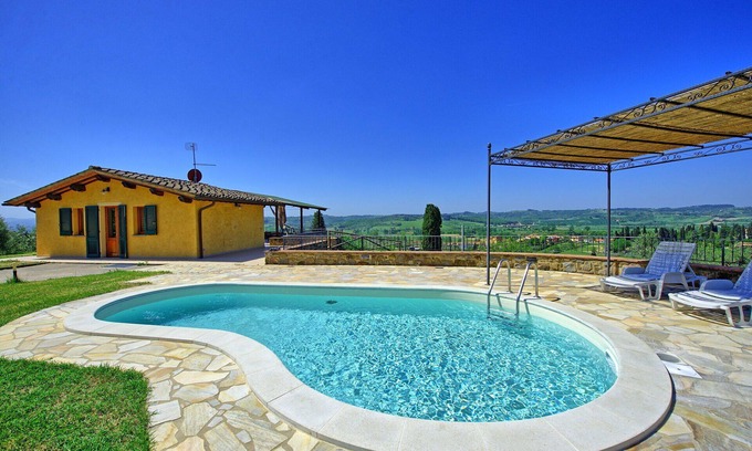 Castelfiorentino Villa | Casa de vacaciones privada con piscina privada, WIFI, A/C, TV, terraza, vista panorámica