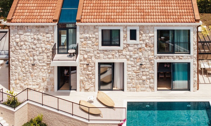 Slano Villa | Stunning two-story modern villa nestled by the seaside