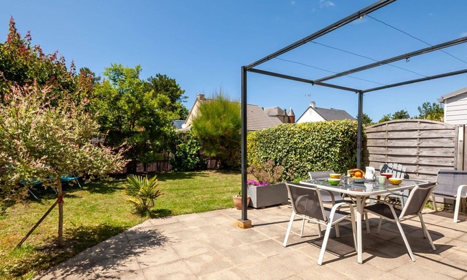 Hauteville-sur-Mer Casa | Maravillosa casa de vacaciones para 6 personas con WIFI, TV y terraza