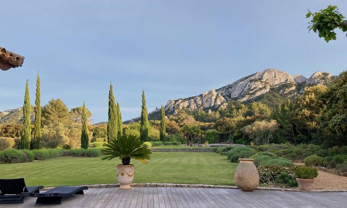 Eygalieres Villa | Impresionante vista villa en les Alpilles, Provence