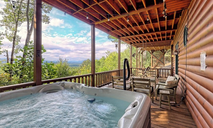 Morganton Cabina | Impresionantes vistas, 3 suites King, relajarse en el lujo - Máster de la Paz