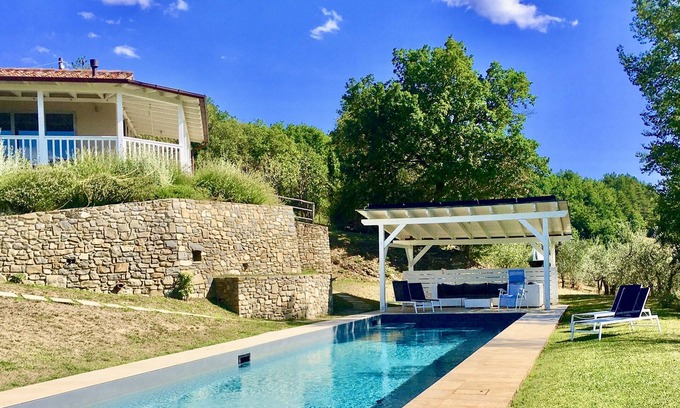 Santa Reparata Villa | * Impresionante capilla del s. XIII convertida * Piscina de lujo de 18m * Vistas panorámicas *