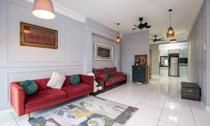 Johor Bahru Apartamento | Stylish 4BR Near Paradigm Mall, Pool, Free Parking