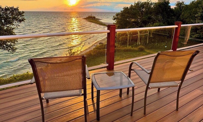Charlevoix Casa | Stylish Home with Private Beach Views