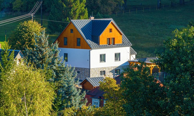Dolni Podluzi Casa | Stylish wellness vacation home in the Lusatian mountains - for up to 15 guests