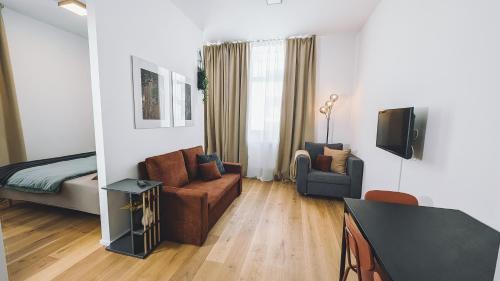 Amberg Apartamento | Suite 13 Orange Wood mit verschiedenen Schlafmöglichkeiten