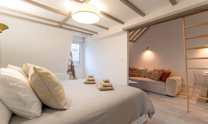 Gare-Jouvenet Apartamento | Suite Cathédrale Haut de Gamme + Parking Couvert