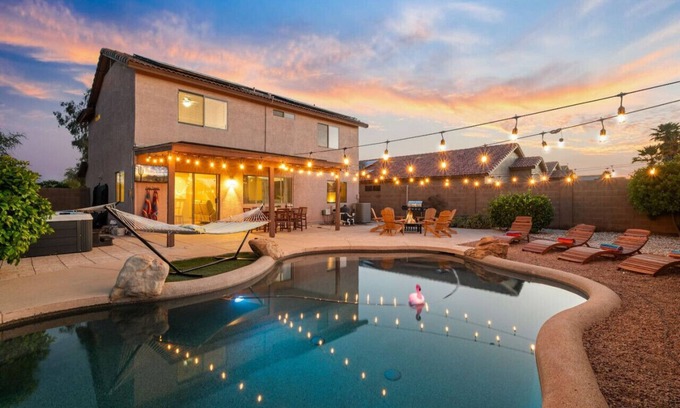 Casa Grande Villa | Sunlit Sandscape Villa Private Sauna Heated Pool Hot Tub Hosted By Relaxtay