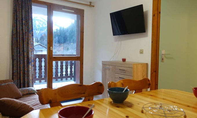Areches Apartamento | Apartamento para 4 personas, exposición sur, gran balcón, cerca de las pistas, piscina y ascensor
