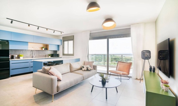 Nahariya Apartamento | Sunny Haven Sea View Escape