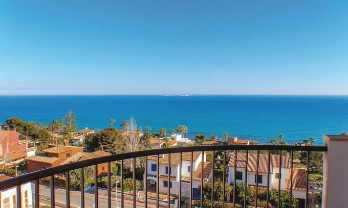 Santa Pola Apartamento | Amanecer viendo Tabarca, terraza con vistas al Mar viaja con tu mascota