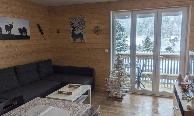 Laveissiere Apartamento | Superb 45m2 apartment in resort, fiber, Netflix, Disney+, garage