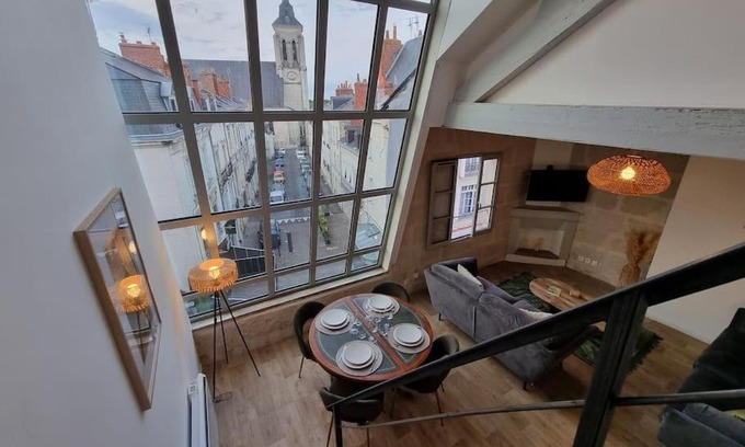 Saumur Apartamento | Superbe duplex La Verrière chic, cosy et spacieux
