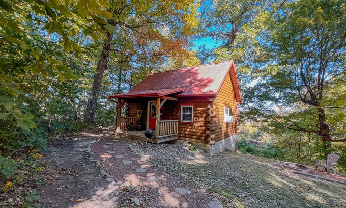 Laurelville Cabina | Sweet heart cabin-Cabaña-Baño privado-Estándar