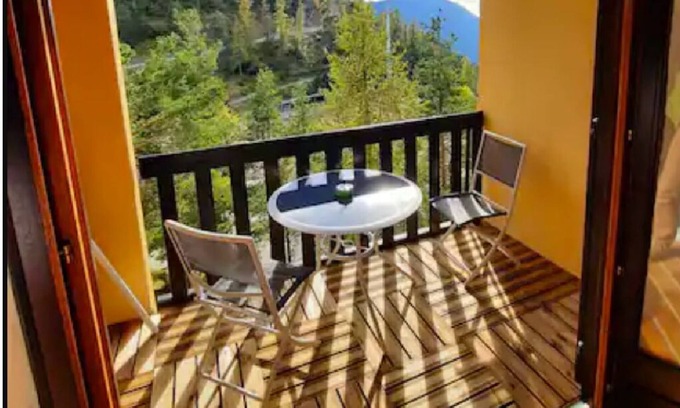 La Colmiane Apartamento | T2 Colmiane, in the resort, south-facing terrace, beautiful view