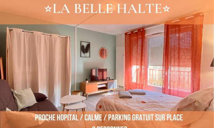 Auxerre Apartamento | T2 cosy proche hôpital + parking gratuit sur place