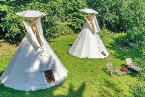 Destne v Orlickych horach Otro | Teepee u Šedého Vlka