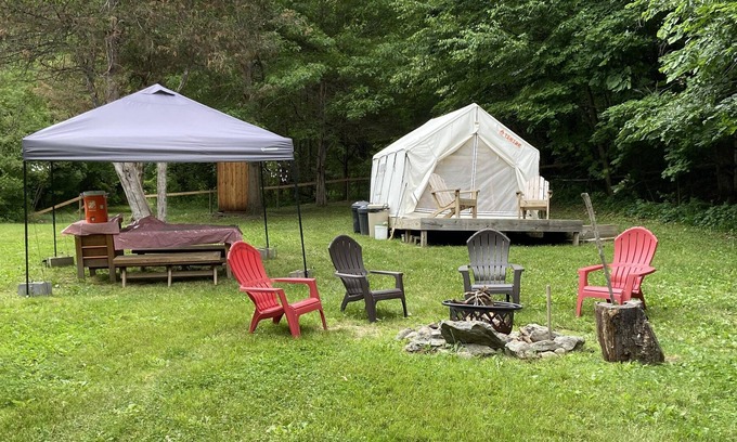 Hollowville Alquiler De RV | Tentrr - Honey Pot Farm Pond Paradise