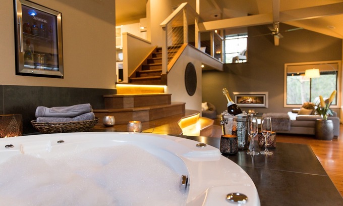 Mount View Villa | The Edge Villa: villa privada de lujo de 1 dormitorio con spa y chimenea.