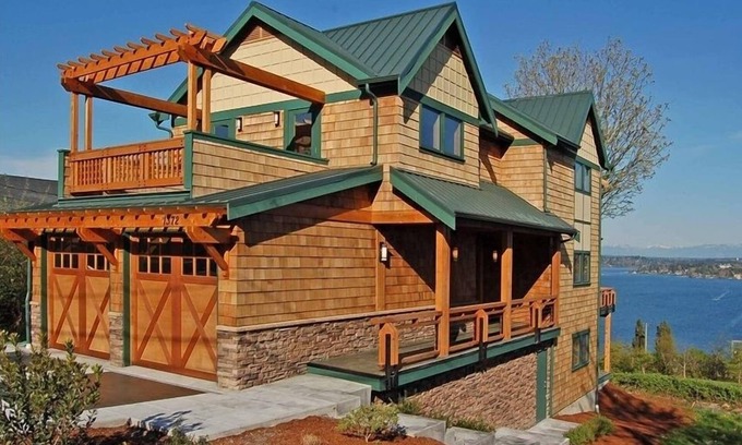 Mount Baker Casa | Vistas panorámicas desde Cómodo y Contemporáneo Inicio