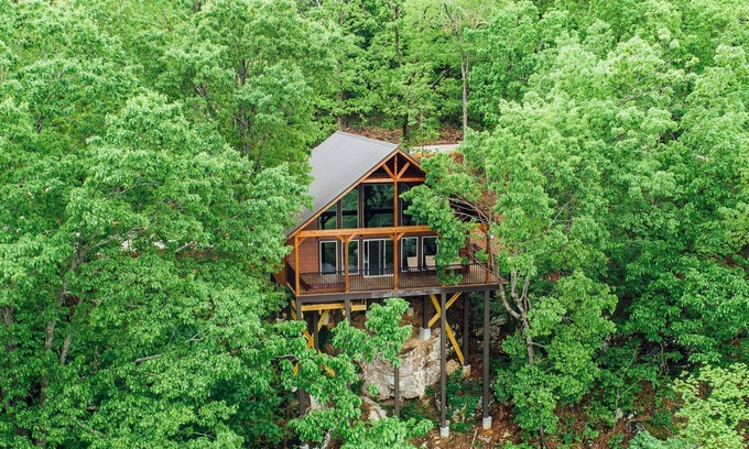 Ponca Condominio | The Foxfire Cabin - Tree-top Getaway