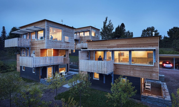 Grand Marais Casa | The Horizon, un impresionante alojamiento orgánico contemporáneo con vista al puerto.