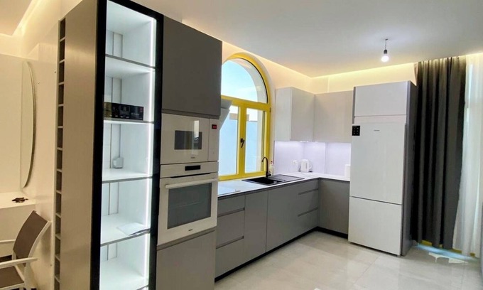 Dhermi Apartamento | The Penthouse Beachfront Apartment, Santorini Residence Drymadhes, Dhermi