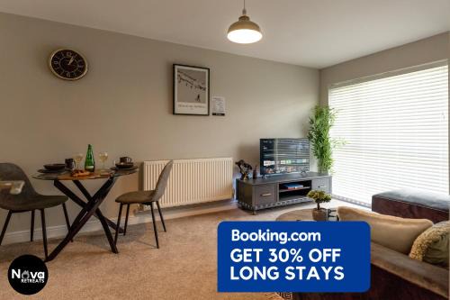 Solihull Apartamento | The Solihull Luxe - Free Parking, Workspace & Superfast Wi-Fi near NEC, Airport, JLR, Touchwood & Solihull Hospital