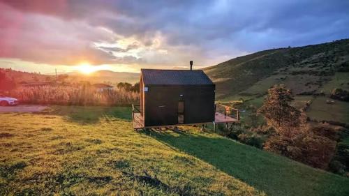 Guatavita Cabina | Tiny House de Madera con Vista Panoramica
