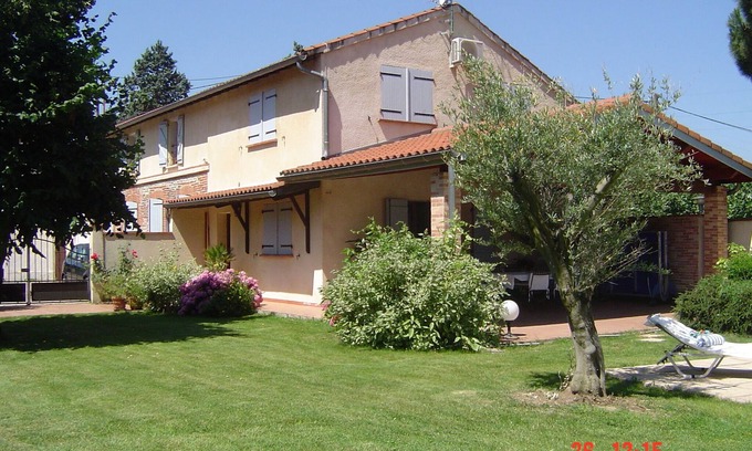 Blagnac Casa | Toulouse Blagnac Casa Nº 3 jardín de la piscina privada a 10 minutos del centro de Toulouse