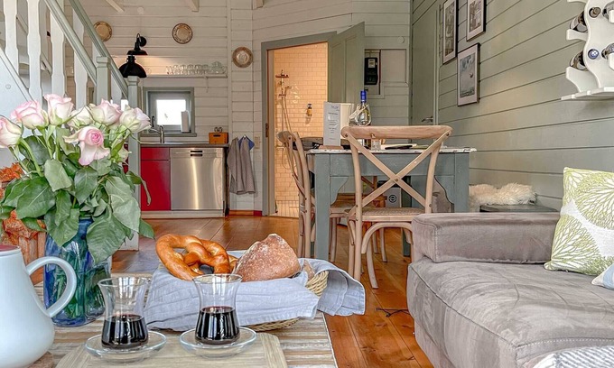 Luckow Casa | traumHaff Romance de barqueros con chimenea, sauna y barco en Rieth am See