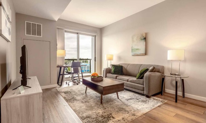 Stamford Apartamento | Trendy Apt On Harbor With Gym