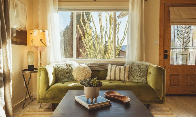 Truth or Consequences Casa | Tres Ocotillos - Modern Eclectic Casita near Hot Springs in T or C