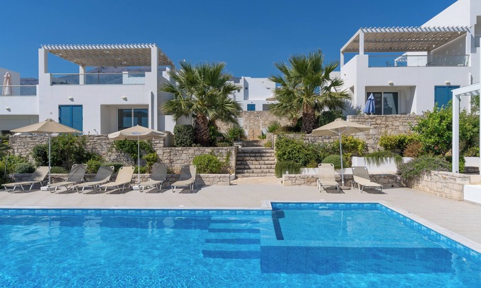 Kavros Villa | Triton Sea View Villa 3, w/ common Pool