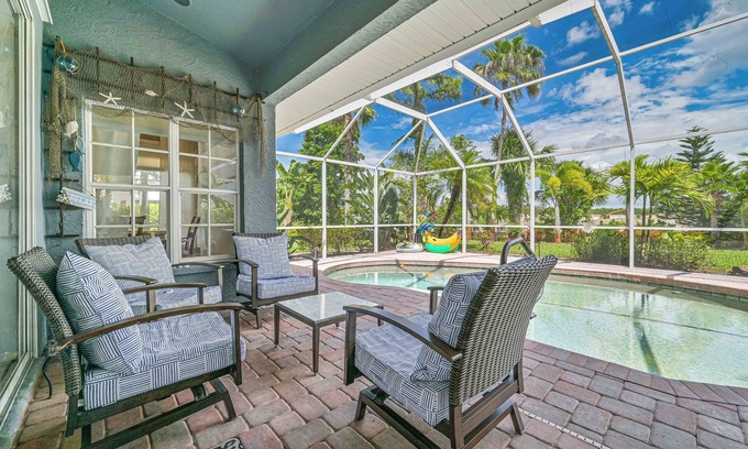 Bonita Springs Casa | True Florida Charm! Bonita Springs Home ~ Heated Pool ~ Private Lanai!