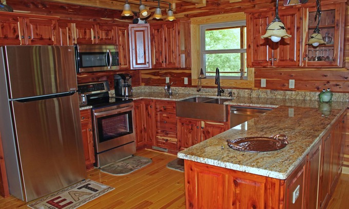 Wilburn Cabina | Trumpeter Lodge ubicado a orillas del río Little Red, Heber Springs, Arkansas